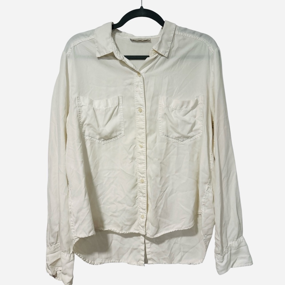 ABERCROMBIE & FITCH Long Sleeve Blouse with Slit Detail